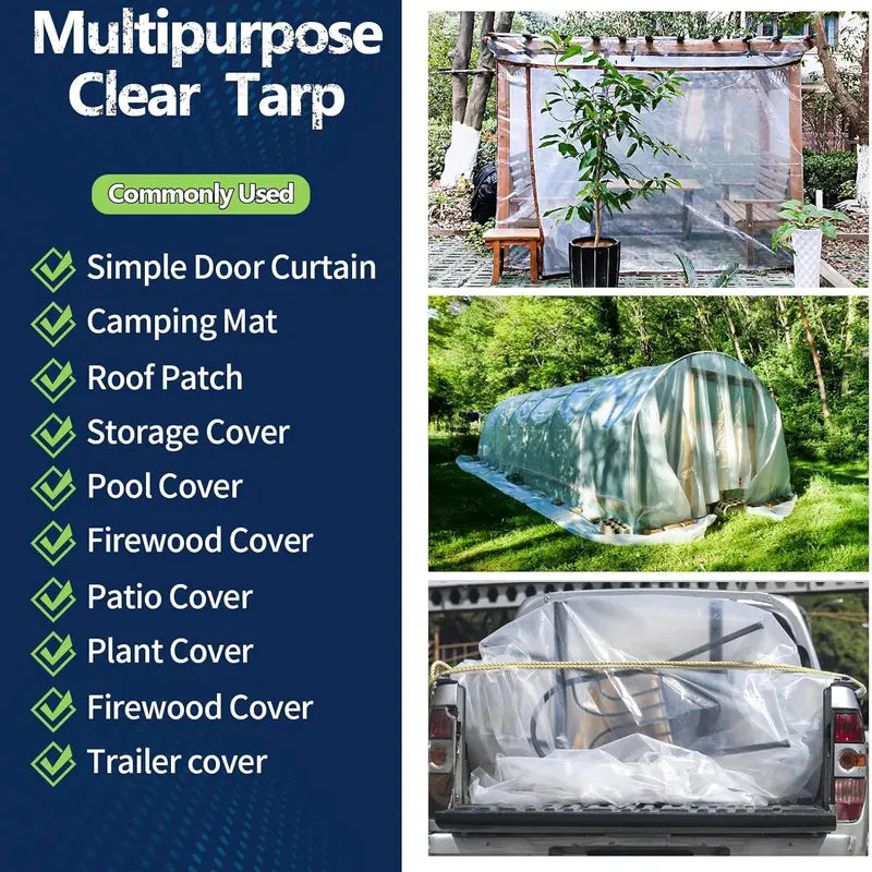 10x13FT Waterproof PE Rain Cloth