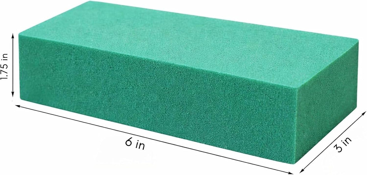 3-Piece Green Floral Foam Block Set